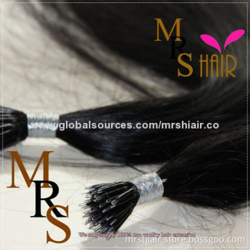 18-inch Natural Color Straight Nano Ring Hair Extensions